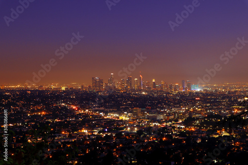 LOS ANGELES  California  Sunset view from Griffith Observatory