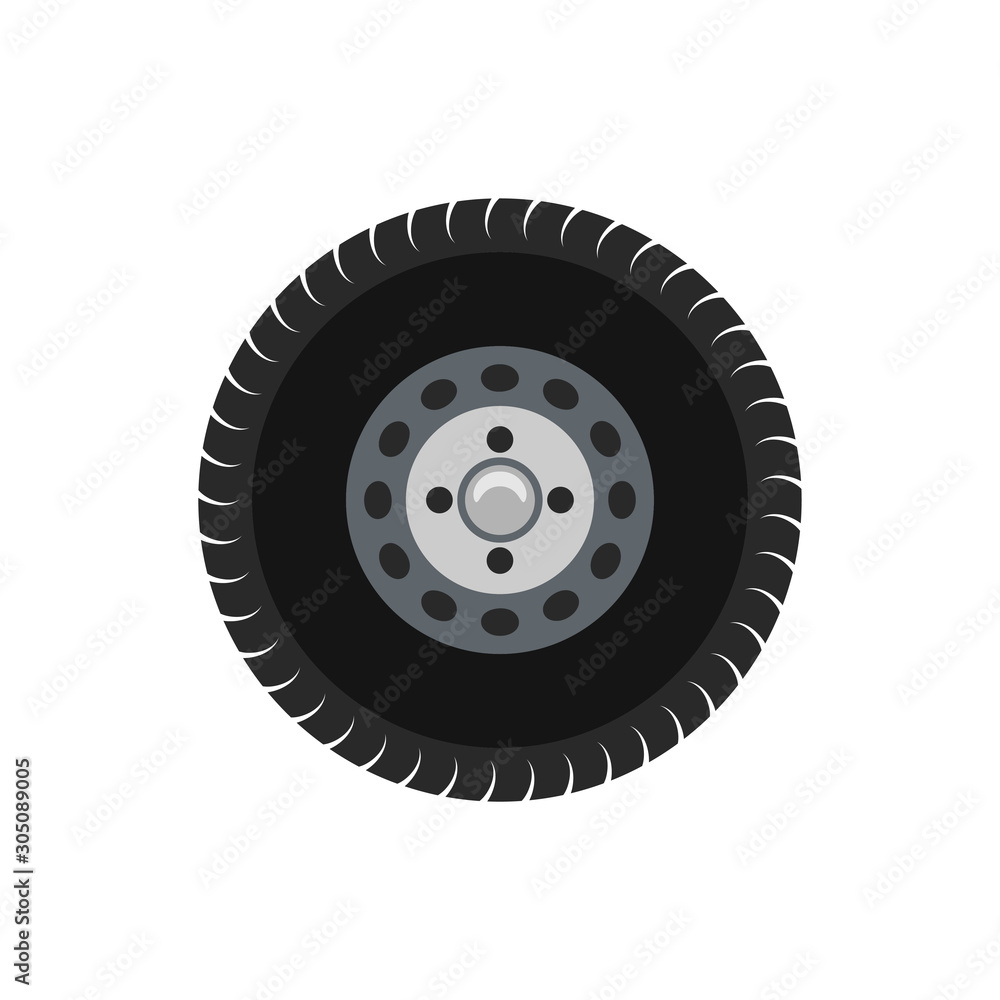 car wheel icon trendy flat design car wheel icon trendy flat design