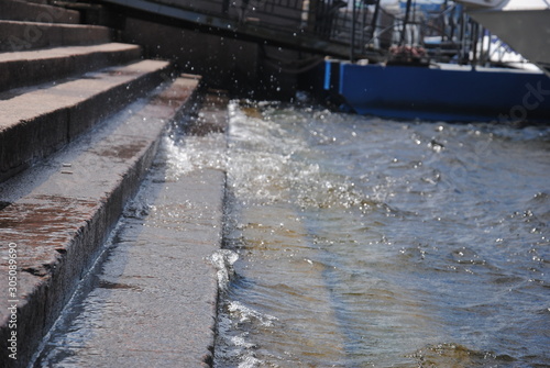 Wallpaper Mural  steps into the water Torontodigital.ca
