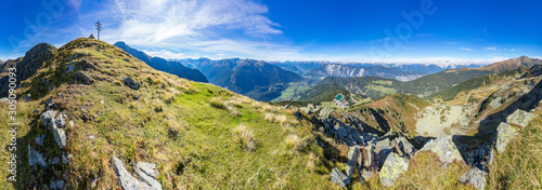 Mountain river and trees landscape. Kaunertaler Gletscher natural environment. Hiking in the alps, Kaunertal, Tirol, Austria, Europe.