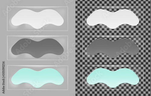Color vector nose pore strip