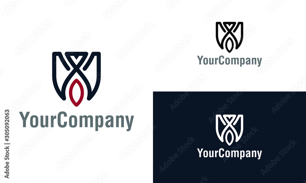 Minimalist eagle logo design template. Simple minimalist template graphic illustration. Creative vector emblem, for icon or design concept. Minimalist eagle logo design template. Simple minimalist template graphic illustration. Creative vector emblem, for icon or design concept.