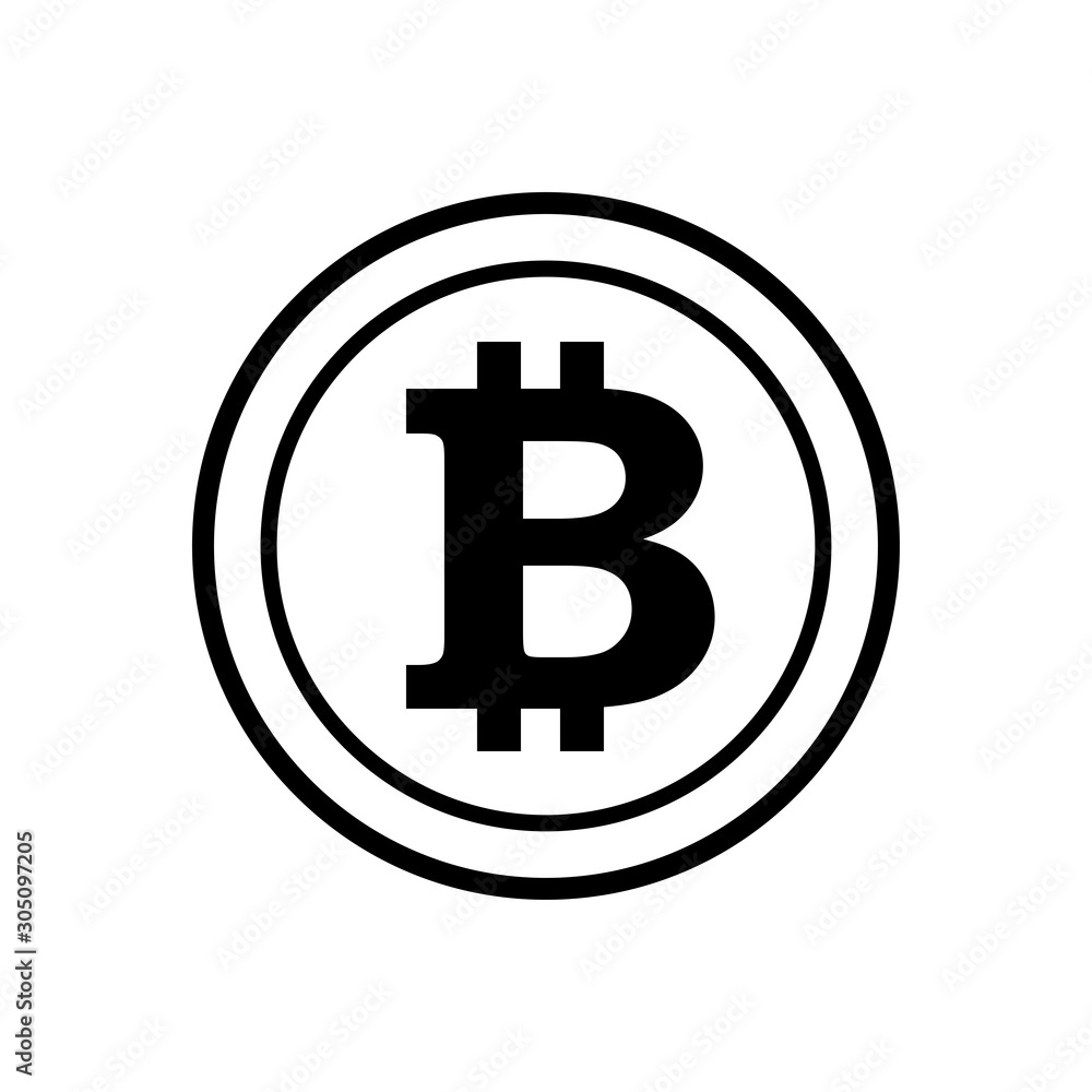bit coin icon vector design template bit coin icon vector design template