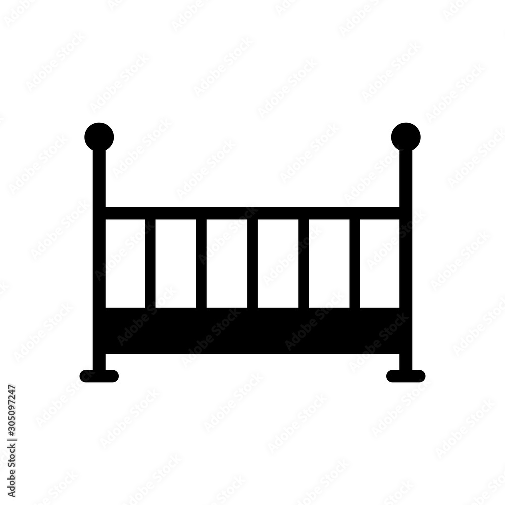 baby bassinet icon vector design template baby bassinet icon vector design template