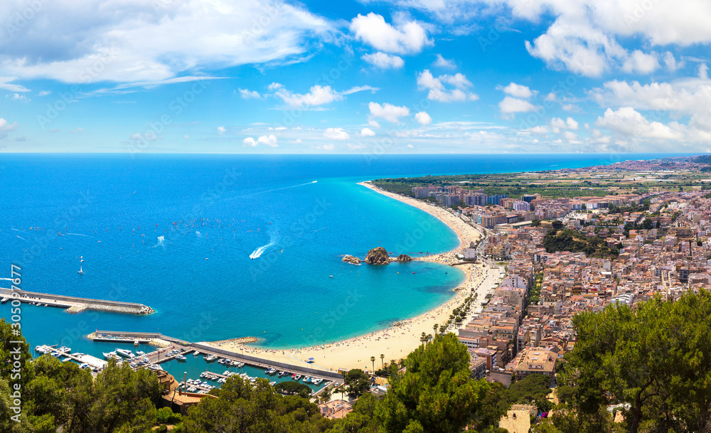 Fototapeta premium Panoramic view of Blanes