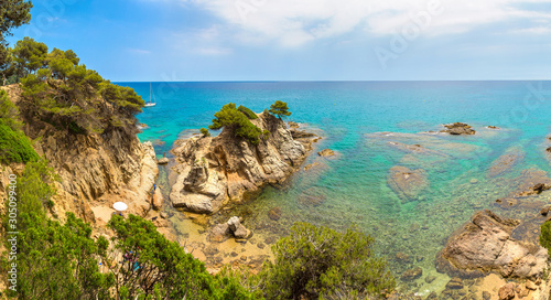 Costa Brava beach  ..Catalonia  Spain