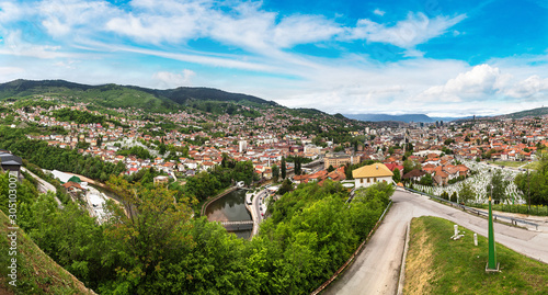Panoramic view of Sarajevo
