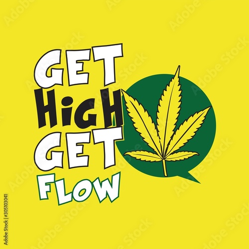 canabbis ganja legalize it smoke weed poster