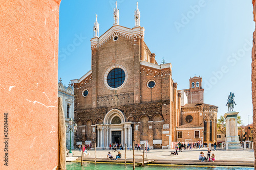 The Renaissance Basilica of Saints Giovanni and Paolo in Venice, Italy photo