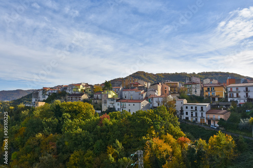 A winter landscape of the Molise region, Italy