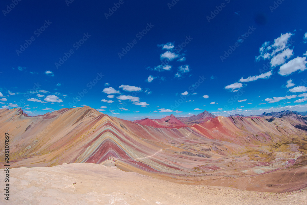 Naklejka premium Rainbow Mountain Peru