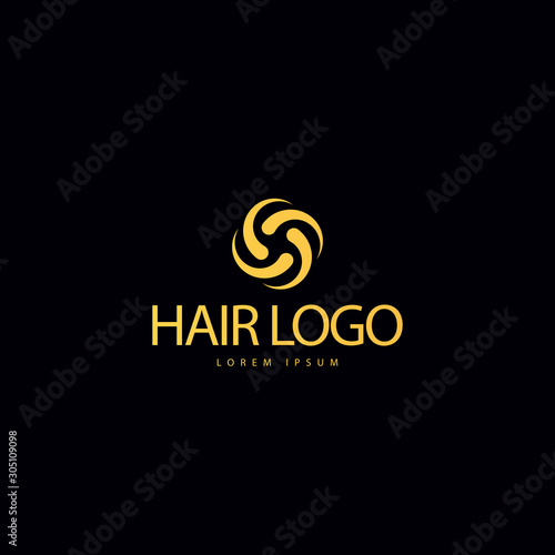 Vector symbol consisting of hair grains