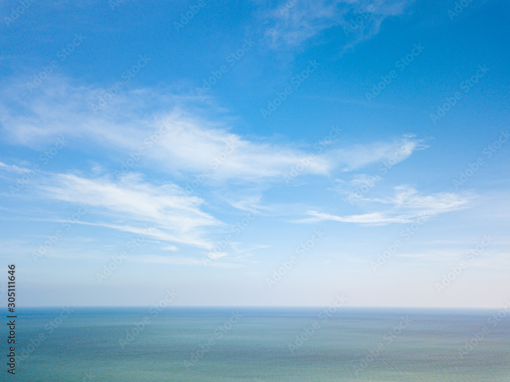 Sea and Blue Sky for Background