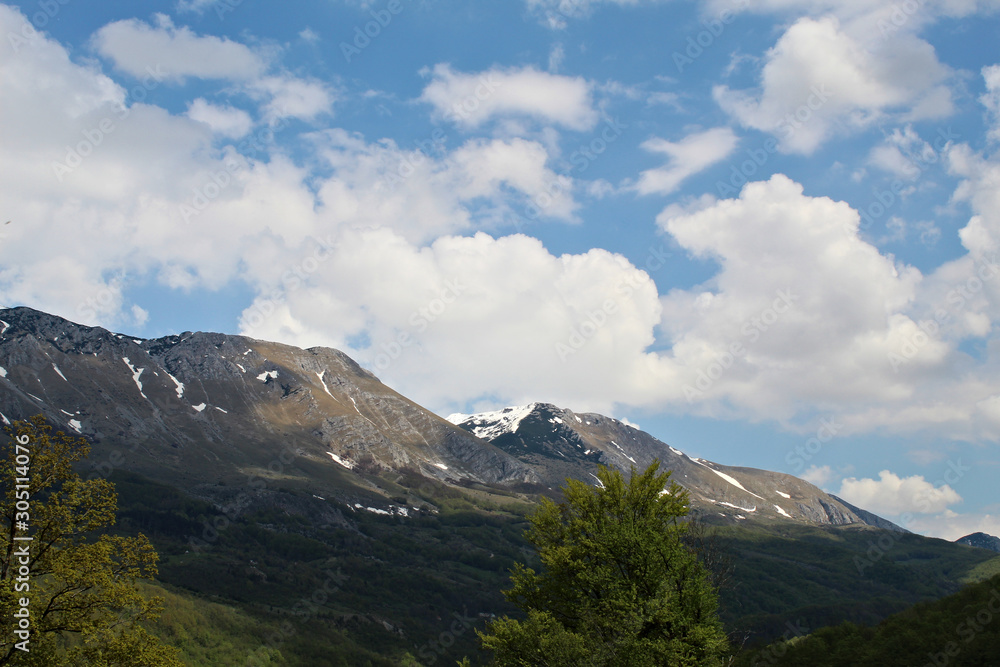 Mountains against dramatic sky Mountains against dramatic sky