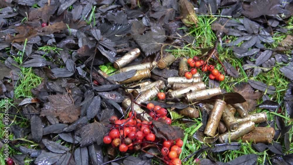 Zoom in video on exhaust very rusty leaking alkaline batteries