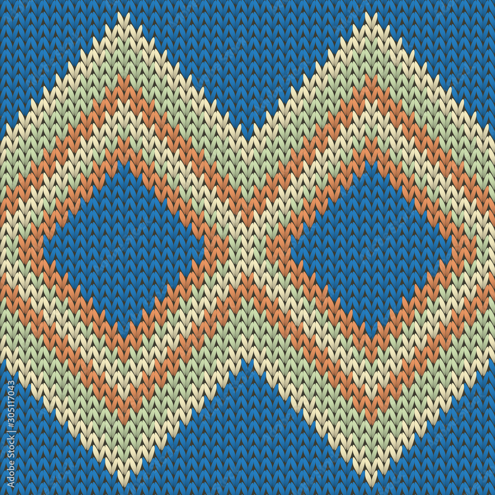 Stylish rhombus argyle knit texture geometric 
