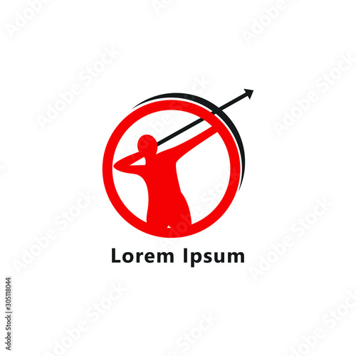 Archery Logo Design Template. Vector Illustration