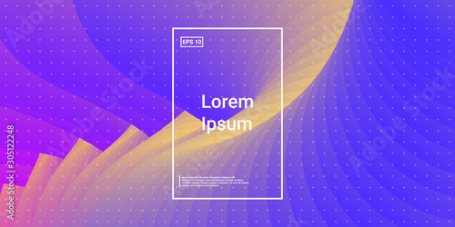 Wavy Geometric Shape.