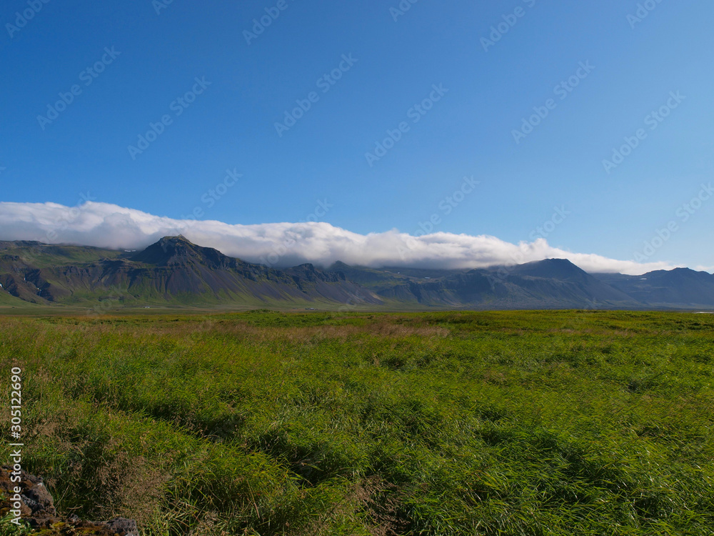 Landscape scenes on the island of Iceland