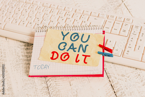 Cuadro en lienzo Conceptual hand writing showing You Can Do It