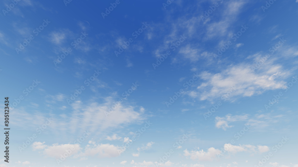 Fototapeta premium Cloudy blue sky abstract background, blue sky background with tiny clouds