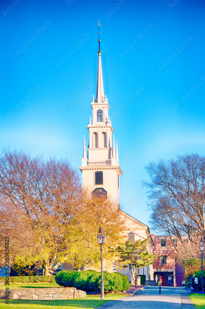 Trinity church Newport Rhode Island Autumn Trinity church Newport Rhode Island Autumn