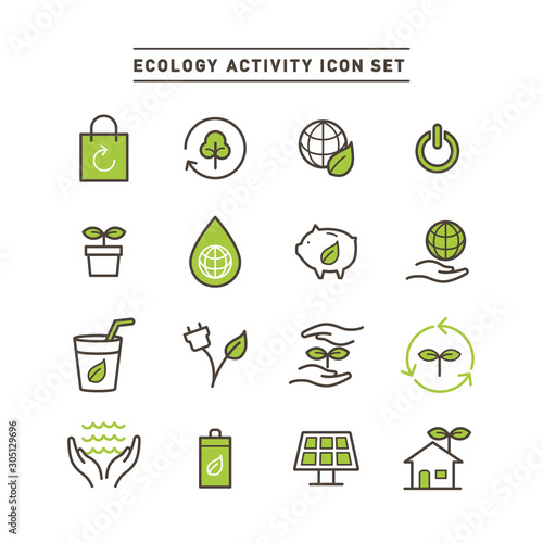 ECOLOGY ACTIVITY ICON SET