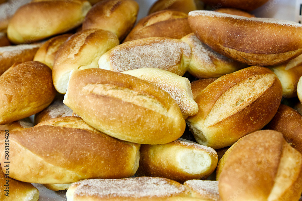 Batch of freshly baked Portuguese Bread Rolls