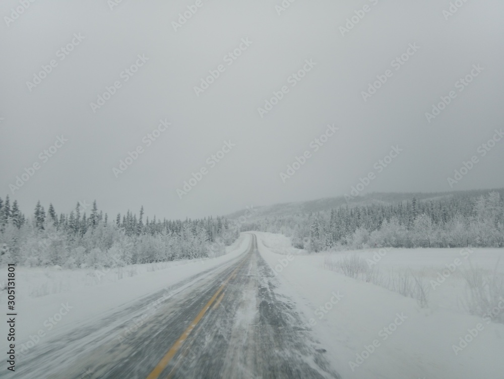 carretera de invierno bajo cero grados carretera de invierno bajo cero grados