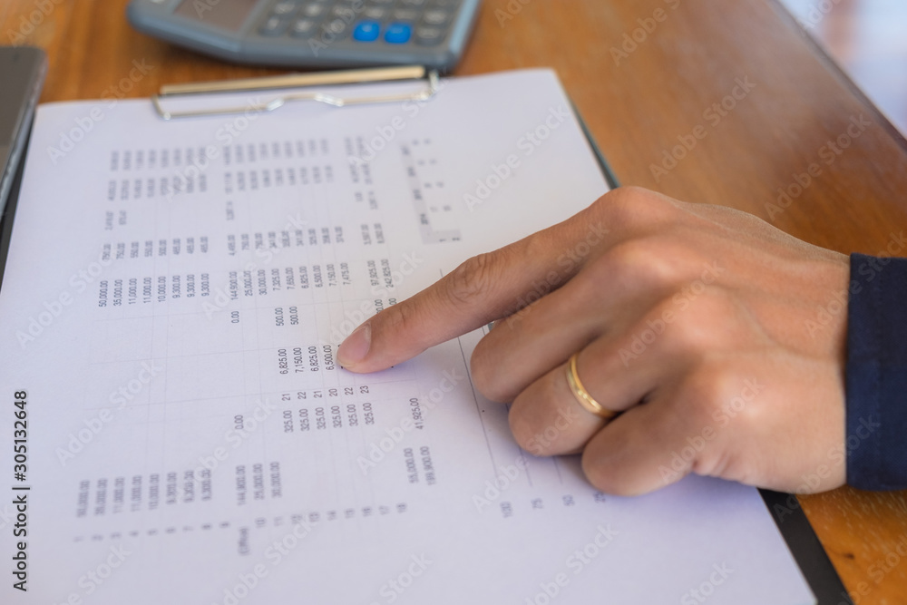 Business accountant Sitting in finance Accounting Auditor, banker, working in office Business accountant Sitting in finance Accounting Auditor, banker, working in office