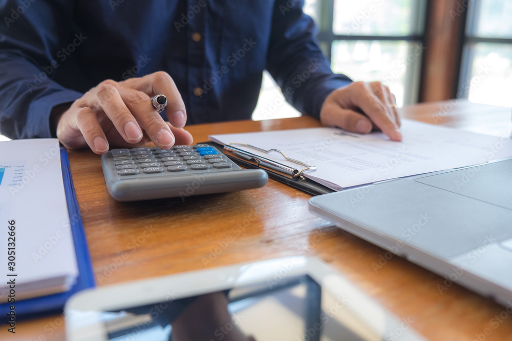 Business accountant Sitting in finance Accounting Auditor, banker, working in office Business accountant Sitting in finance Accounting Auditor, banker, working in office