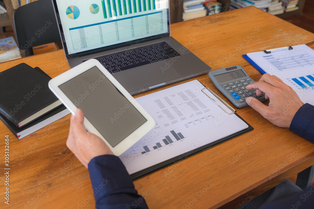 Business accountant Sitting in finance Accounting Auditor, banker, working in office Business accountant Sitting in finance Accounting Auditor, banker, working in office