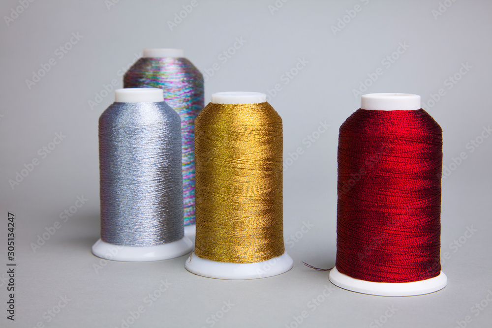 sewing thread. a set of multicolored threads sewing thread. a set of multicolored threads