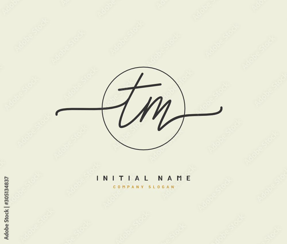 T M TM Beauty vector initial logo, handwriting logo of initial signature, wedding, fashion, jewerly, boutique, floral and botanical with creative template for any company or business. T M TM Beauty vector initial logo, handwriting logo of initial signature, wedding, fashion, jewerly, boutique, floral and botanical with creative template for any company or business.
