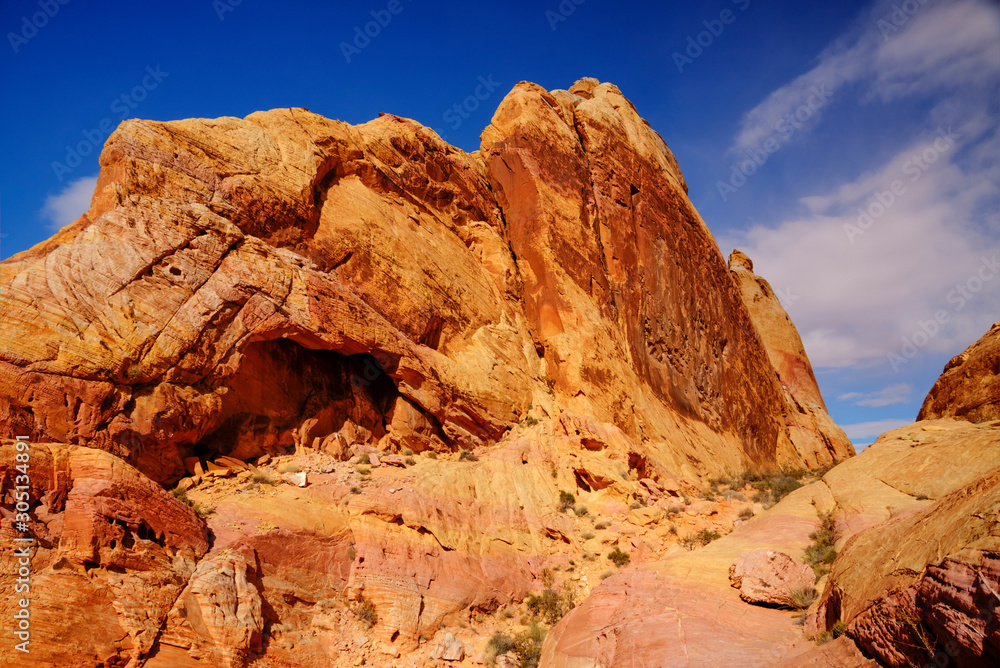 Uplifted Sandstone in Valley of Fire