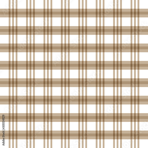 Checkered brown and white check pattern background,vector illustration,Gingham