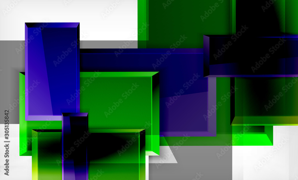 Bright colorful square shape blocks geometrical background Bright colorful square shape blocks geometrical background