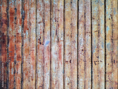 Wallpaper Mural Rusty steel fence texture close up Torontodigital.ca