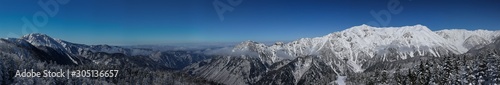 mountains and blue sky
