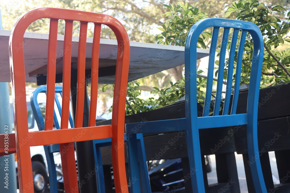 chairs in the park