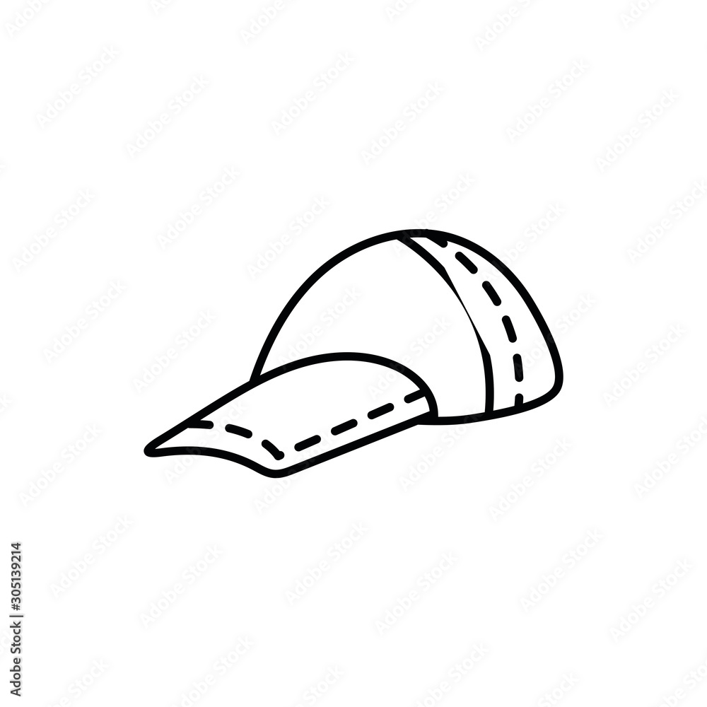Fototapeta premium sport cap accessory isolated icon