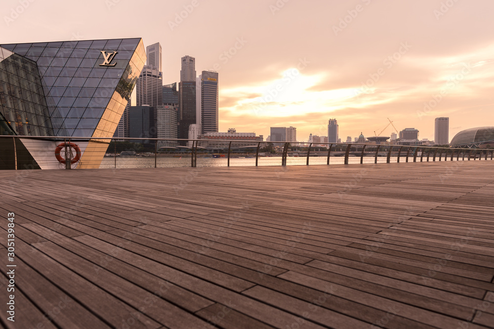 Louis Vuitton Building Marina Bay Singapore High-Res Stock Photo