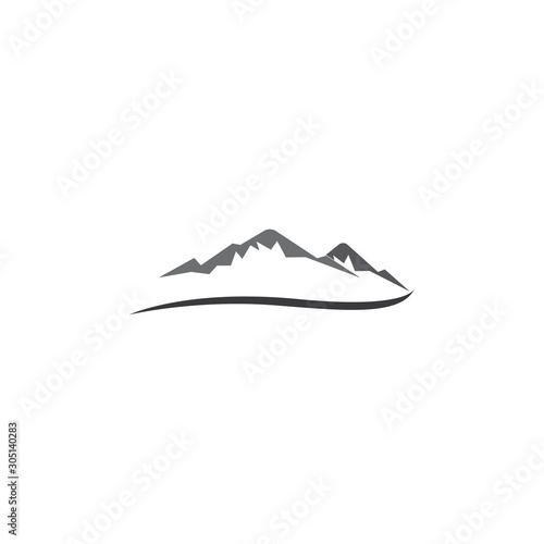 mountains logo vector illustration template