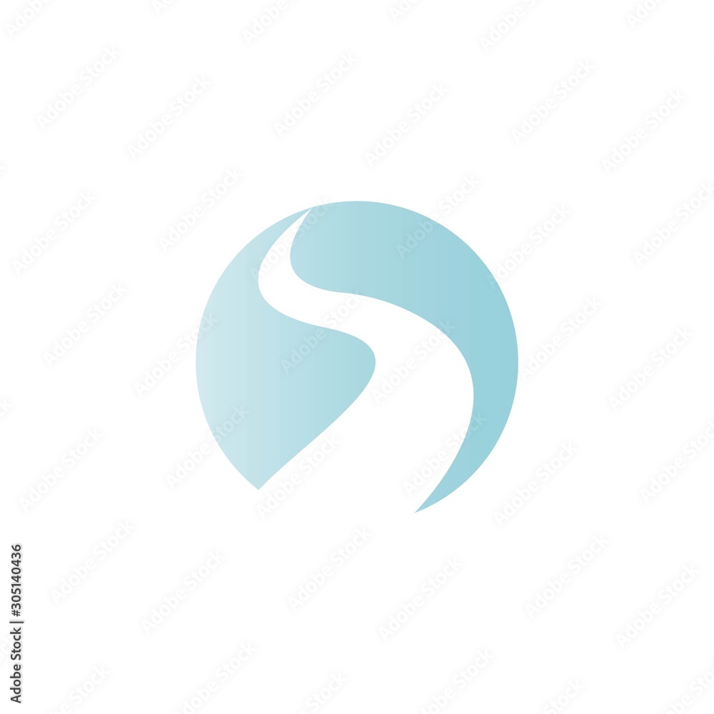 river logo vector illustration template river logo vector illustration template