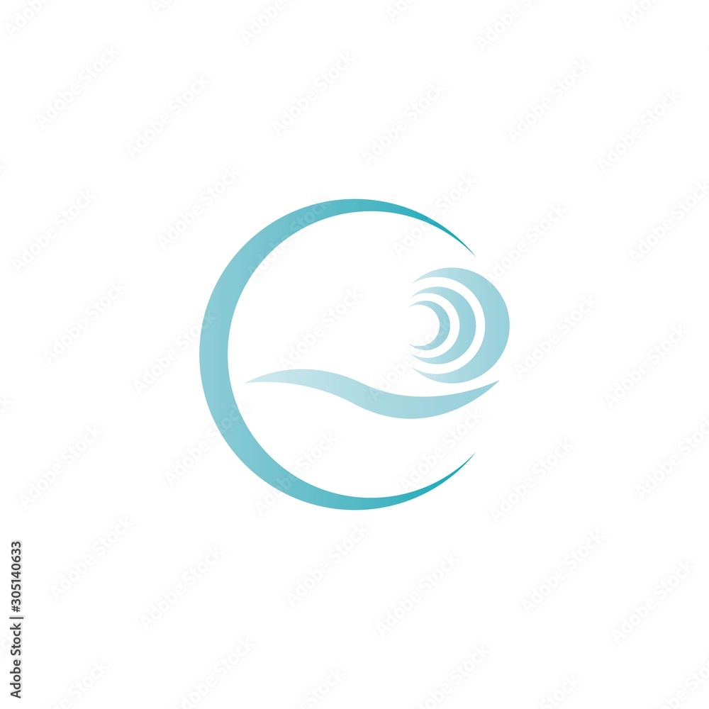 wave logo vector illustration template wave logo vector illustration template