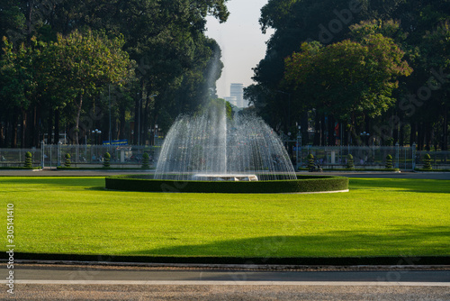 Fountain at Independence Palace, Ho Chi Minh, Vietnam