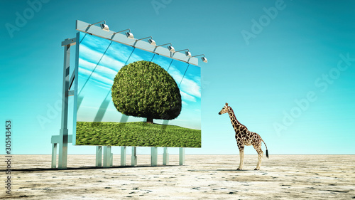 Global warming concept. Thi...