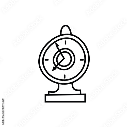 parking meter street city line icon