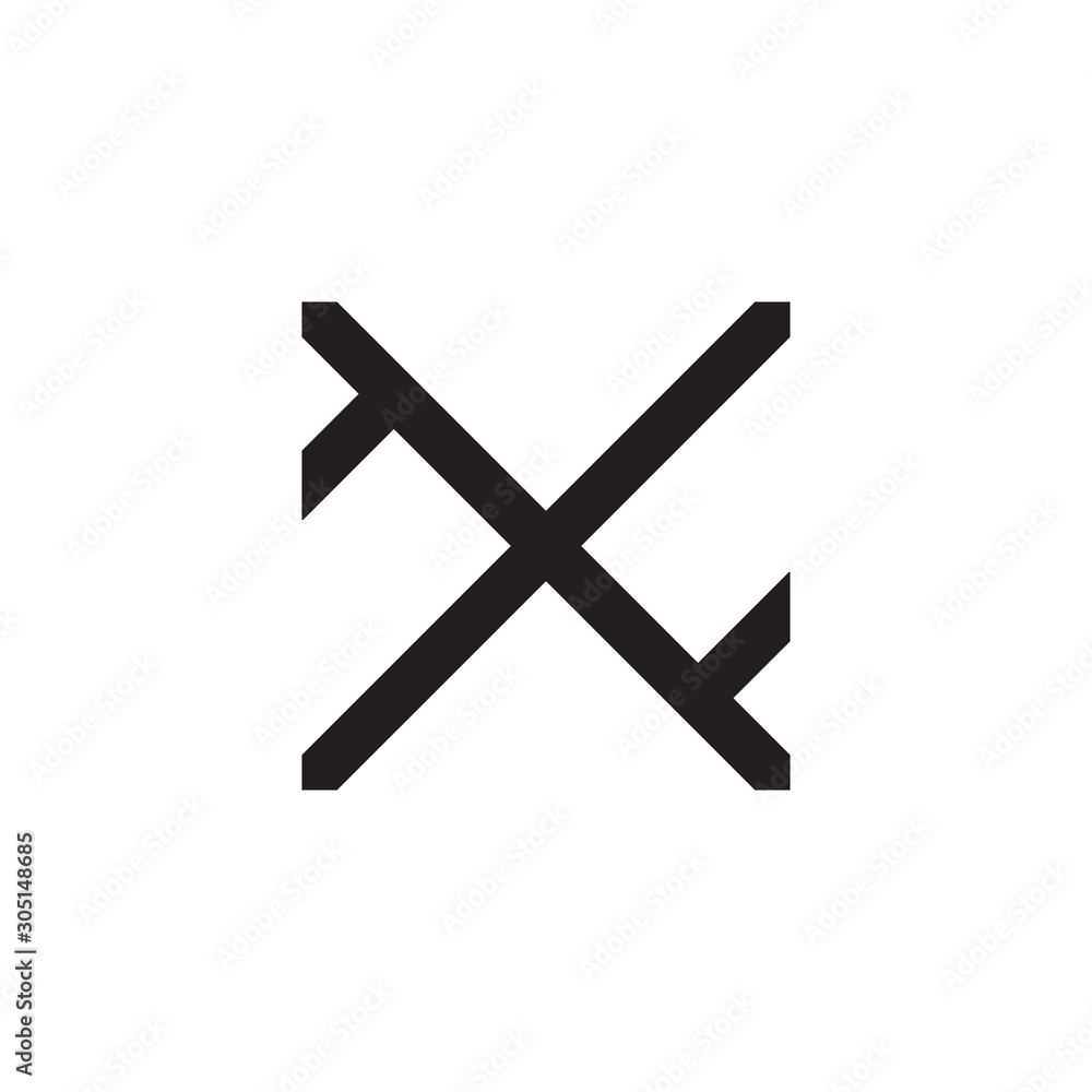 letter xf simple geometric logo vector letter xf simple geometric logo vector
