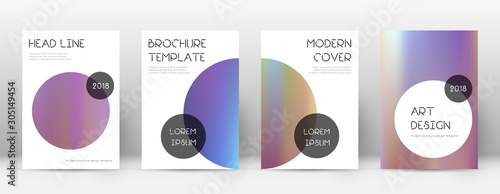 Flyer layout. Trendy bizarre template for Brochure